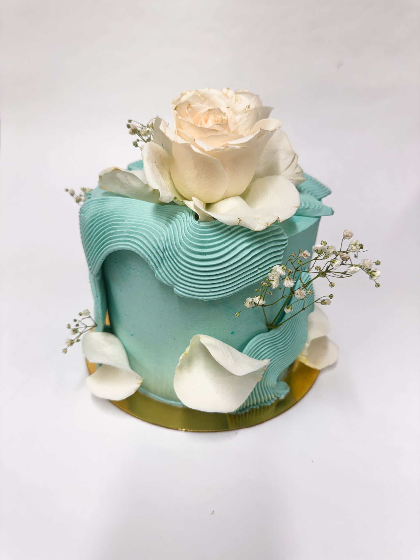 Abstract Floral Cake