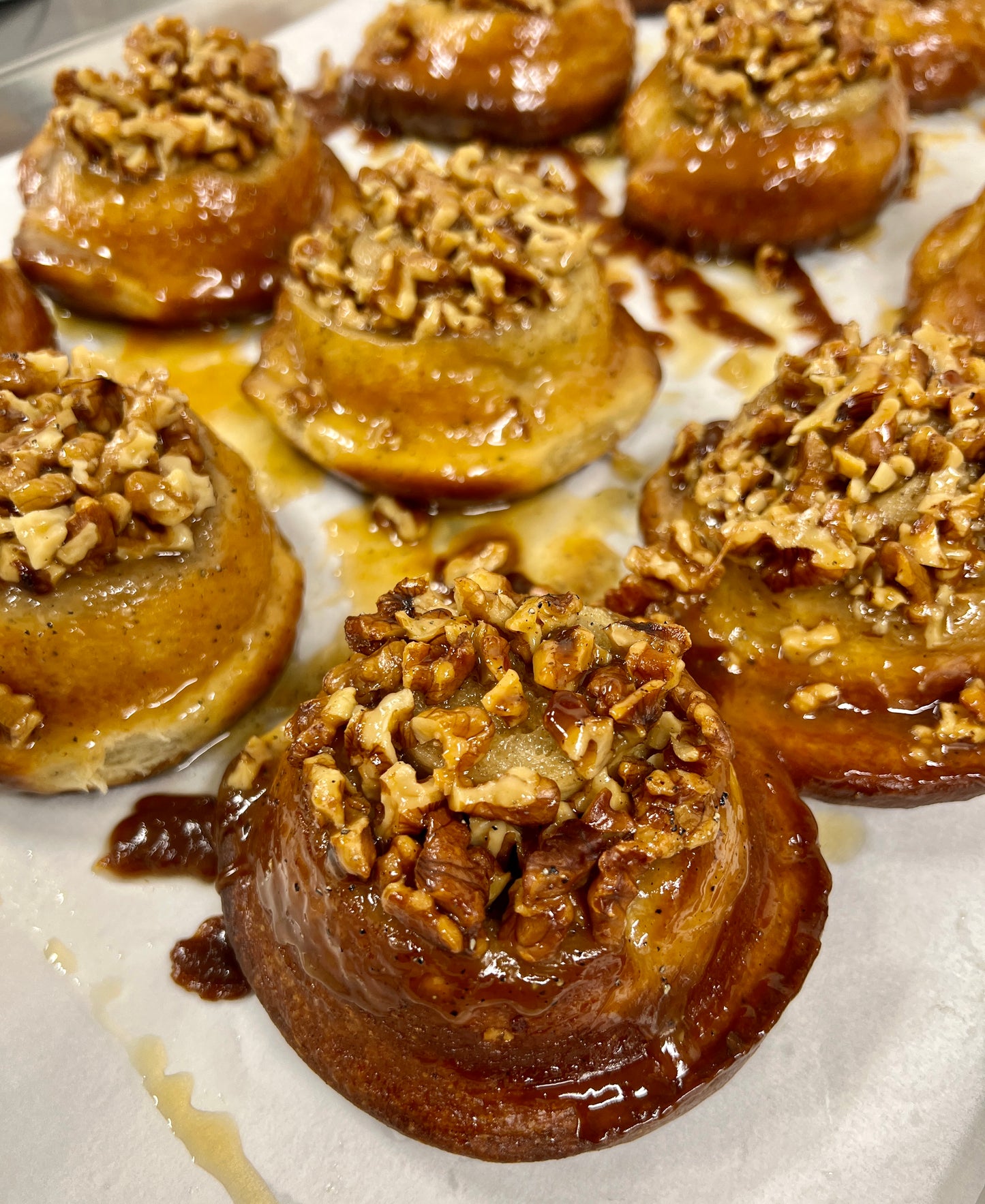 Sticky Cardamom Walnut Buns