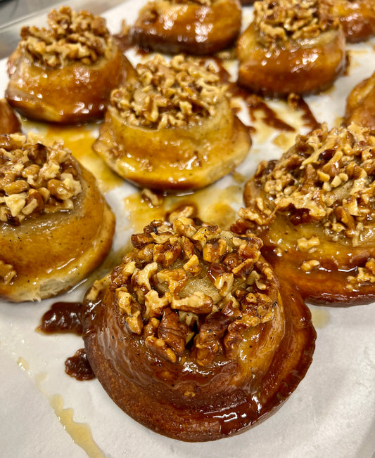 Sticky Cardamom Walnut Buns