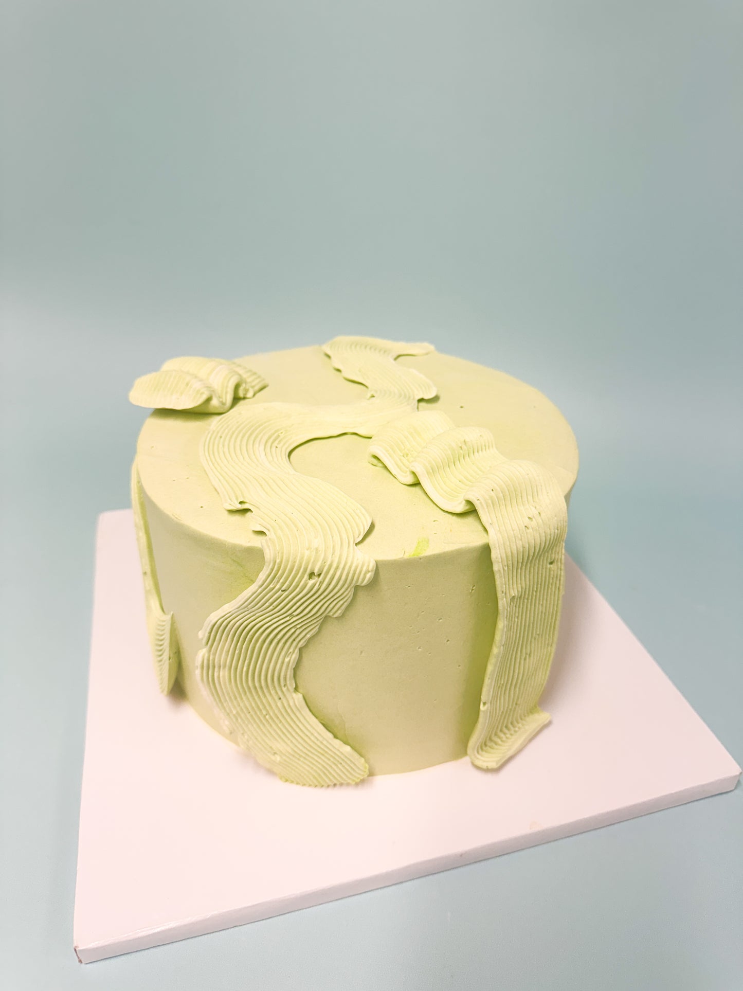 Abstract Floral Cake