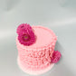 Ruffles and Flowers cake