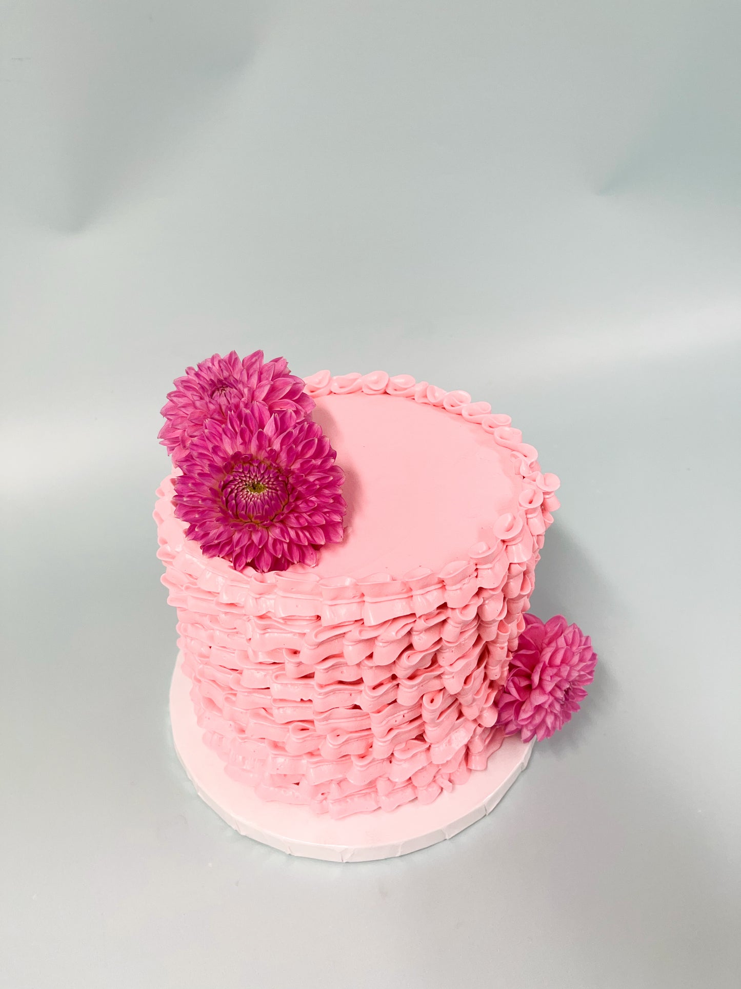 Ruffles and Flowers cake