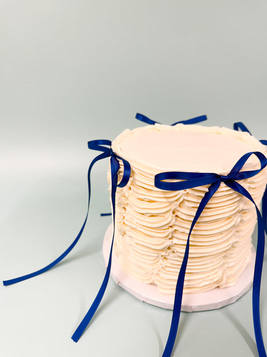 Drapes and Bows Cake